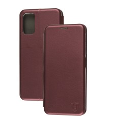 Чохол книжка Premium для Xiaomi Redmi Note 10 5G бордовий