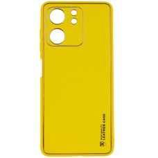 Шкіряний чохол Xshield для Xiaomi Redmi 13C / Poco C65 (Жовтий / Yellow)
