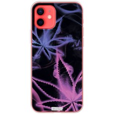 Чохол для iPhone 12 mini MixCase трава листя на чорному