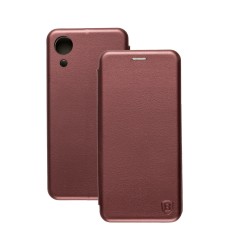 Чохол книжка Premium для Samsung Galaxy A03 Core (A032) бордовий