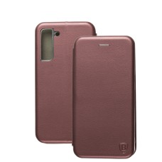 Чохол книжка Premium для Samsung Galaxy S21 FE (G990) бордовий