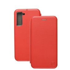 Чохол книжка Premium для Samsung Galaxy S21 FE (G990) червоний