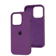 Чохол для iPhone 14 Pro Square Full silicone grape
