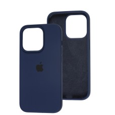 Чохол для iPhone 14 Pro Square Full silicone deep navy