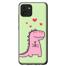 Чохол для Samsung Galaxy A03 (A035) Mixcase дракоша рожевий
