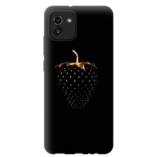Чохол для Samsung Galaxy A03 (A035) Mixcase чорна полуниця