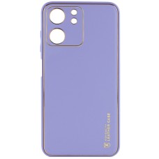Шкіряний чохол Xshield для Xiaomi Redmi 13C / Poco C65 (Бузковий / Dasheen)