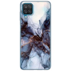 Чохол для Samsung Galaxy A12 / M12 MixCase мармур темно-бірюзовий