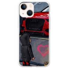 Чохол для iPhone 13 mini MixCase машини неон Audi 