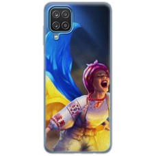 Чохол для Samsung Galaxy A12 / M12 MixCase патротичні Українка з прапором