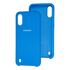 Чохол для Samsung Galaxy A01 (A015) Silky Soft Touch блакитний