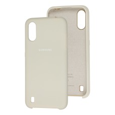 Чохол для Samsung Galaxy A01 (A015) Silky Soft Touch бежевий