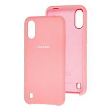 Чохол для Samsung Galaxy A01 (A015) Silky Soft Touch персиковий