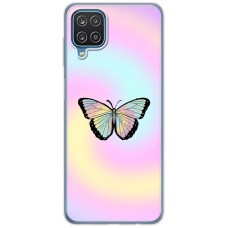 Чохол для Samsung Galaxy A12 / M12 MixCase метелики райдужний