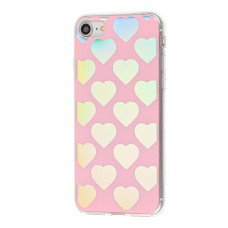 Чохол для iPhone 7/8 Pearl Heart рожевий