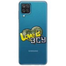 Чохол для Samsung Galaxy A12 / M12 MixCase патріотичні Love is ЗСУ