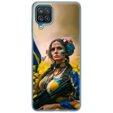 Чохол для Samsung Galaxy A12 / M12 MixCase патріотичні ніжна Українка