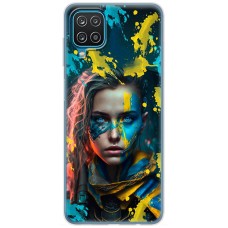 Чохол для Samsung Galaxy A12 / M12 MixCase патріотичні воєвнича Українка