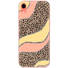 Чохол для iPhone Xr MixCase Леопард жовто-рожевий