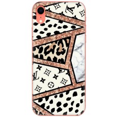 Чохол для iPhone Xr MixCase Леопард Louis Vuitton мозаїка