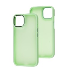 Чохол для iPhone 13 Metal Bezel салатовий