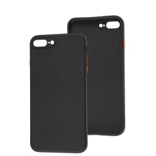 Чохол для iPhone 7 Plus / 8 Plus Square Full camera no logo чорний