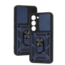 Чохол для Samsung Galaxy S23 (S911) Serge Ring Armor ударостійкий синій
