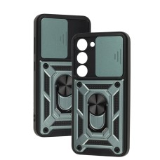 Чохол для Samsung Galaxy S23 (S911) Serge Ring Armor ударостійкий зелений