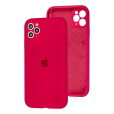 Чохол для iPhone 11 Pro Max Silicone Slim Full camera rose red