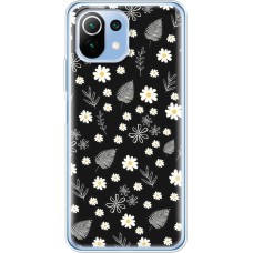 Чохол для Xiaomi Mi 11 Lite MixCase квіти ромашки і листочки