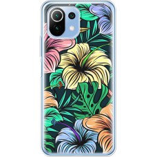 Чохол для Xiaomi Mi 11 Lite MixCase квіти тропіки