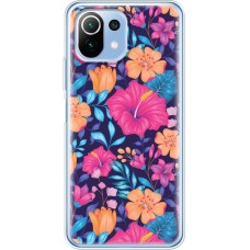 Чохол для Xiaomi Mi 11 Lite MixCase квіти яскраві