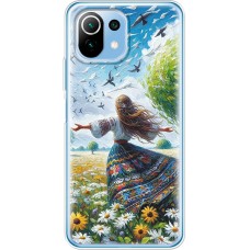 Чохол з аніме для Xiaomi Mi 11 Lite Mixcase поле квітів олією