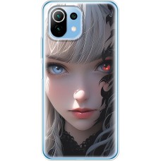 Чохол з аніме для Xiaomi Mi 11 Lite Mixcase дівчинка з червоним оком