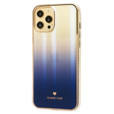Чохол для iPhone 12 Pro Max Aurora classic glass синій