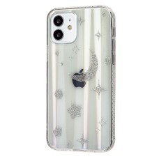 Чохол для iPhone 12 / 12 Pro Aurora space glass місяць