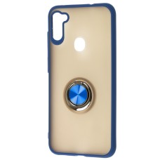 Чохол для Samsung Galaxy A11 / M11 LikGus Maxshield Magnetic Ring синій