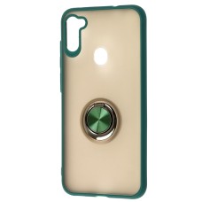 Чохол для Samsung Galaxy A11 / M11 LikGus Maxshield Magnetic Ring оливковий