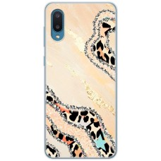 Чохол для Samsung Galaxy A02 (A022) MixCase Леопард кристал
