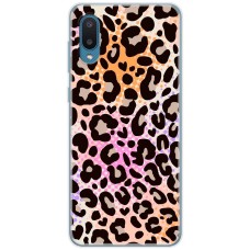 Чохол для Samsung Galaxy A02 (A022) MixCase Леопард рожево-жовтогарячий