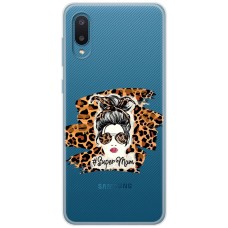 Чохол для Samsung Galaxy A02 (A022) MixCase Леопард super mom