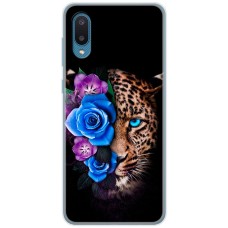 Чохол для Samsung Galaxy A02 (A022) MixCase Леопард у квітах