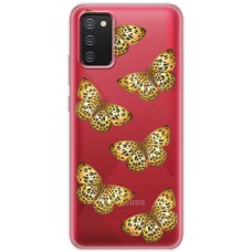 Чохол для Samsung Galaxy A02s (A025) MixCase Леопард метелика