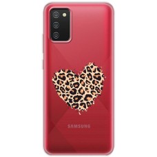 Чохол для Samsung Galaxy A02s (A025) MixCase Леопард серце