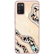 Чохол для Samsung Galaxy A02s (A025) MixCase Леопард кристал