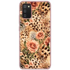 Чохол для Samsung Galaxy A02s (A025) MixCase Леопард троянди