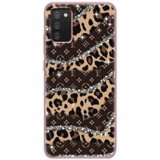 Чохол для Samsung Galaxy A02s (A025) MixCase Леопард Louis Vuitton