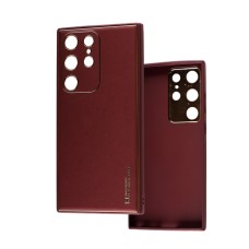 Чохол для Samsung Galaxy S23 Ultra (S918) Leather Xshield plum red