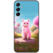 Чохол для Samsung Galaxy A35 MixCase весна рожева кішечка