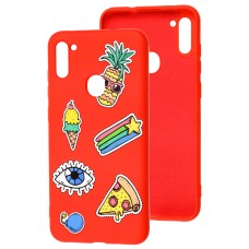 Чохол для Samsung Galaxy A11/M11 Wave Fancy color style/red